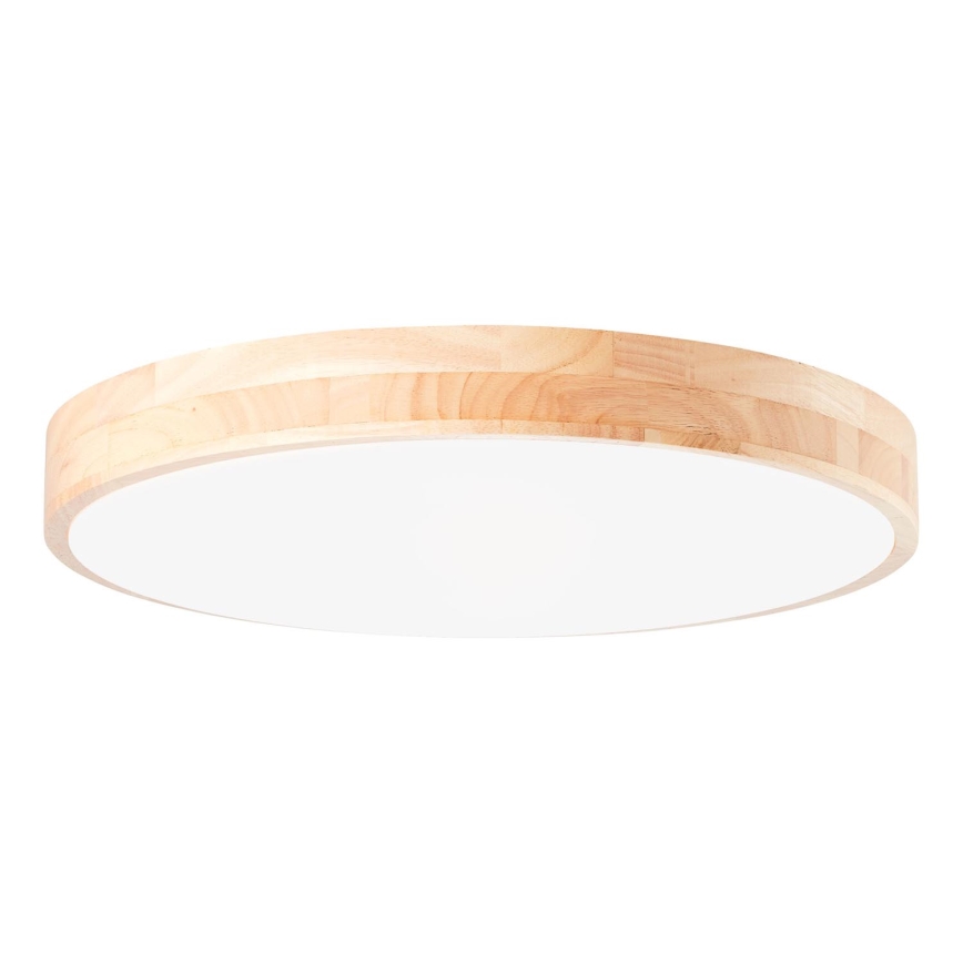 Brilliant - Luminaria de techo LED regulable SLIMLINE LED/60W/230V 3000-6500K Ø 45 cm madera de hevea + mando a distancia