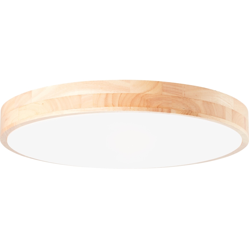 Brilliant - Lámpara de techo LED regulable SLIMLINE LED/60W/230V 3000-6500K Ø 45 cm en madera de hevea + mando a distancia