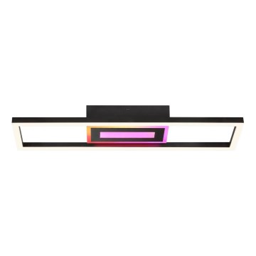 Brilliant - Luminaria de techo LED RGBW regulable BESSON LED/20W/230V 3000-6500K negra + mando a distancia