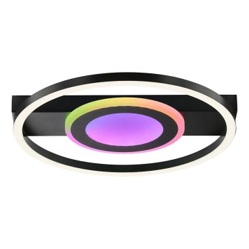 Brilliant - Luminaria de techo LED RGBW regulable MAUREEN LED/20W/230V 3000-6500K negra + mando a distancia