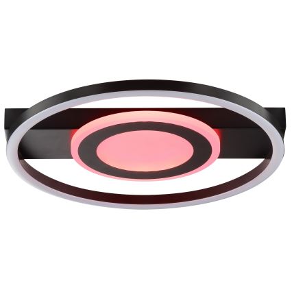 Brilliant - Luminaria de techo LED RGBW regulable MAUREEN LED/20W/230V 3000-6500K negra + mando a distancia