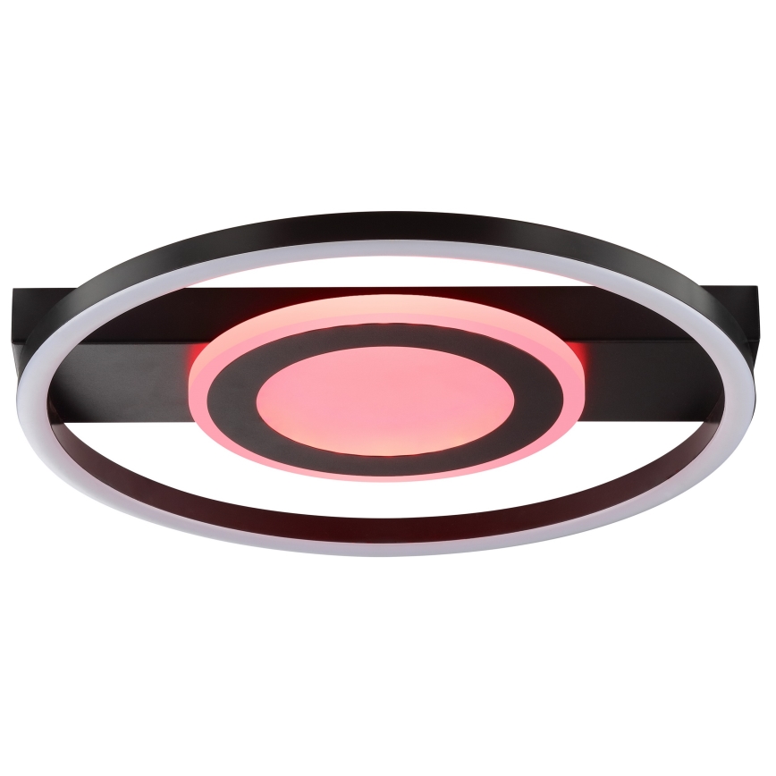 Brilliant - Luminaria de techo LED RGBW regulable MAUREEN LED/20W/230V 3000-6500K negra + mando a distancia