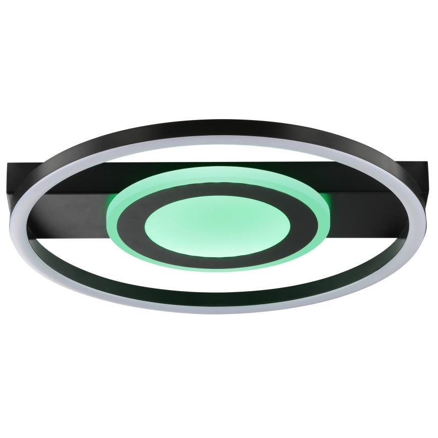 Brilliant - Luminaria de techo LED RGBW regulable MAUREEN LED/20W/230V 3000-6500K negra + mando a distancia