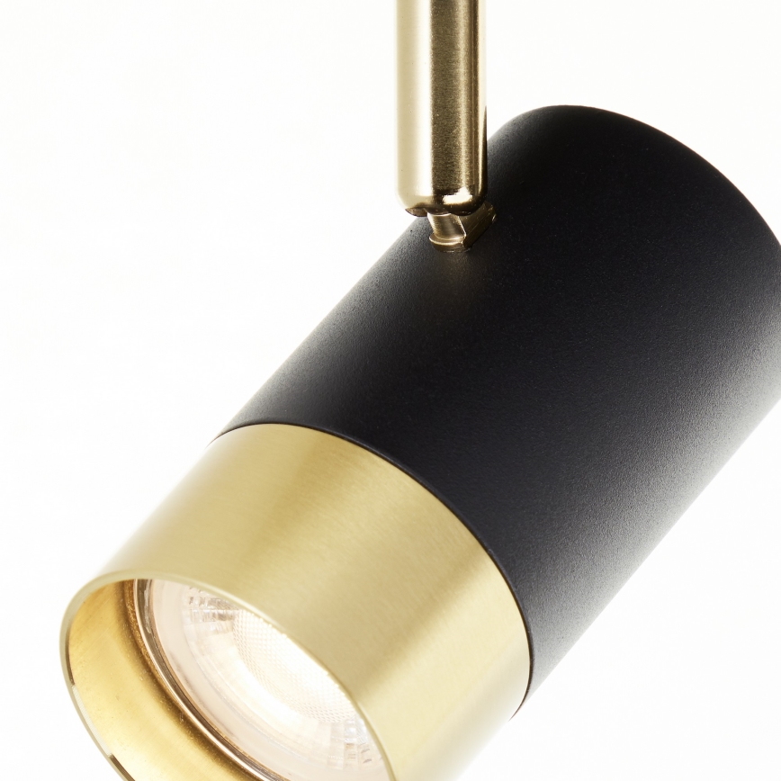 Brilliant - Luminaria LED de focos VIGOLO 2xGU10/5W/230V negro/dorado