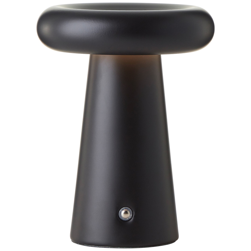 Brilliant - Lámpara de mesa exterior táctil regulable MUFFIN LED/3W/5V USB 2600 mAh IP44 negra