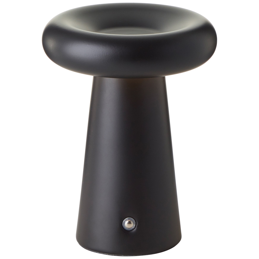 Brilliant - Lámpara de mesa exterior táctil regulable MUFFIN LED/3W/5V USB 2600 mAh IP44 negra