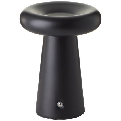 Brilliant - Lámpara de mesa exterior táctil regulable MUFFIN LED/3W/5V USB 2600 mAh IP44 negra