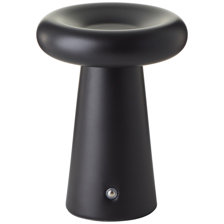 Brilliant - Lámpara de mesa exterior táctil regulable MUFFIN LED/3W/5V USB 2600 mAh IP44 negra