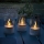Brilliant - Pack de 3 velas LED BOUGIE LED/2xAA IP44 gris/ahumado