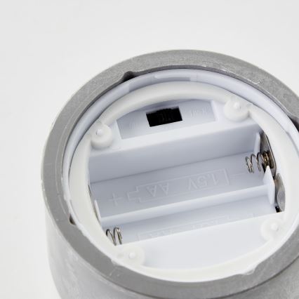 Brilliant - Pack de 3 velas LED BOUGIE LED/2xAA IP44 gris/ahumado