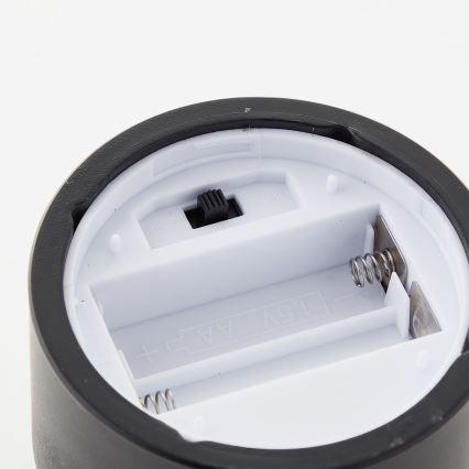 Brilliant - Pack de 3 velas LED BOUGIE LED/2xAA IP44 negro/ahumado