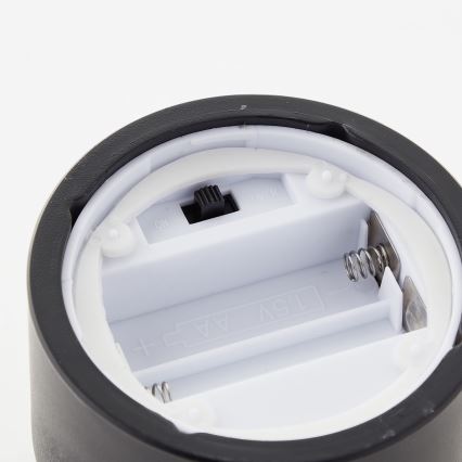 Brilliant - Pack de 3 velas LED BOUGIE LED/2xAA IP44 negro/ahumado