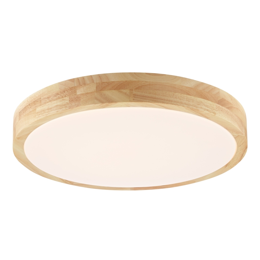 Brilliant - Luminaria de techo LED para baño MOREEN LED/18W/230V 2700/4000/6500K Ø 34 cm IP44, madera de caucho