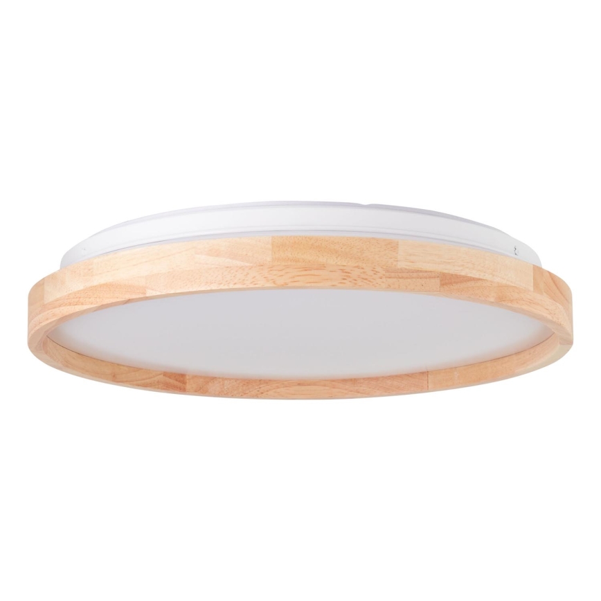 Brilliant - Plafón LED ALSON LED/26W/230V 3000/4500K diá. 39,5 cm madera de caucho