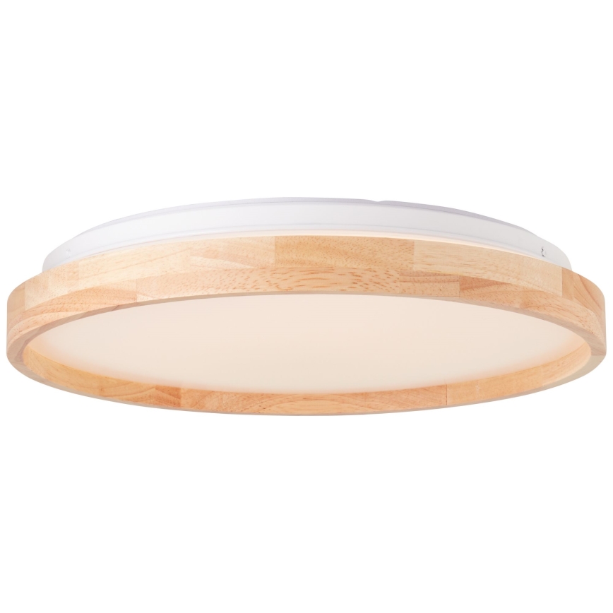 Brilliant - Plafón LED ALSON LED/26W/230V 3000/4500K diá. 39,5 cm madera de caucho
