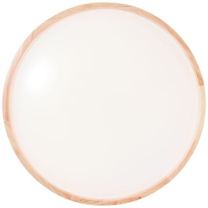 Brilliant - Plafón LED ALSON LED/26W/230V 3000/4500K diá. 39,5 cm madera de caucho