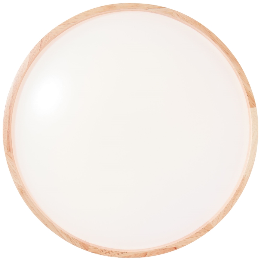 Brilliant - Plafón LED ALSON LED/26W/230V 3000/4500K diá. 39,5 cm madera de caucho