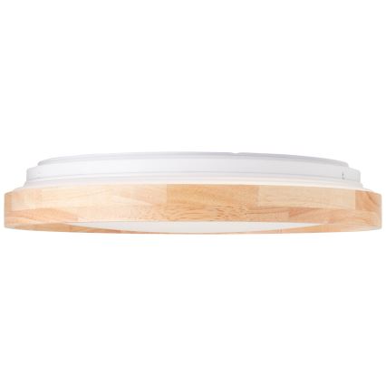 Brilliant - Plafón LED ALSON LED/26W/230V 3000/4500K diá. 39,5 cm madera de caucho