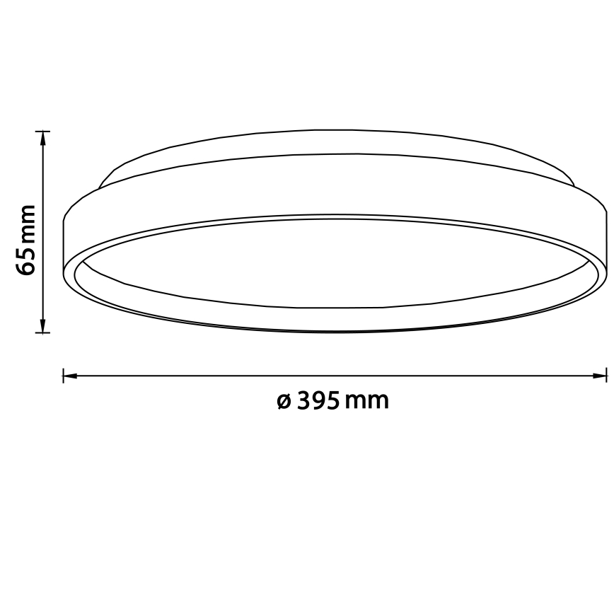 Brilliant - Plafón LED ALSON LED/26W/230V 3000/4500K diá. 39,5 cm madera de caucho