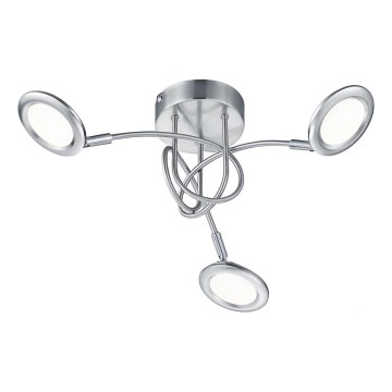 Brilliant - Plafón LED de superficie SESSION 3xLED/3,1W/230V 3000/4000/6500K cromo mate