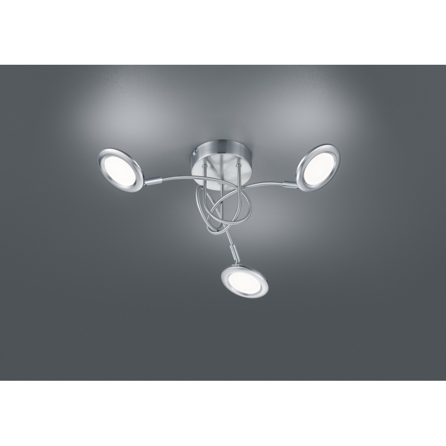 Brilliant - Plafón LED de superficie SESSION 3xLED/3,1W/230V 3000/4000/6500K cromo mate