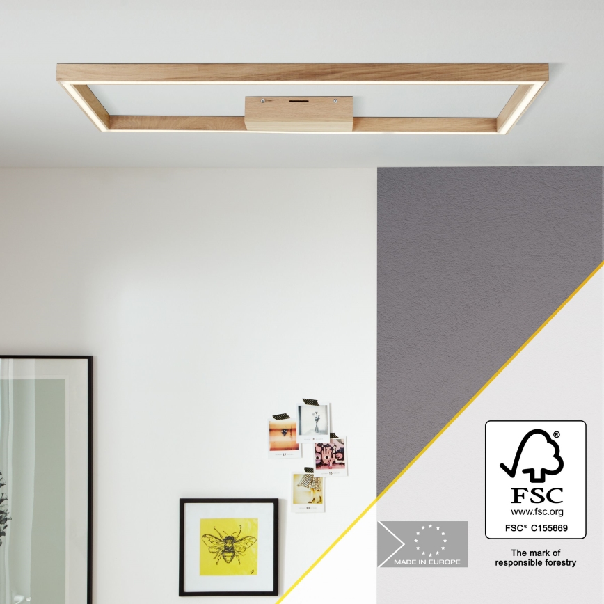 Brilliant - Plafón LED DELGROSSO LED/24W/230V 3000K roble