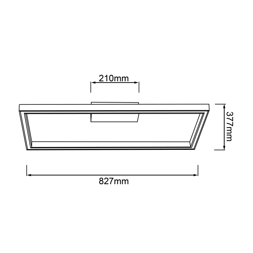 Brilliant - Plafón LED DELGROSSO LED/24W/230V 3000K roble