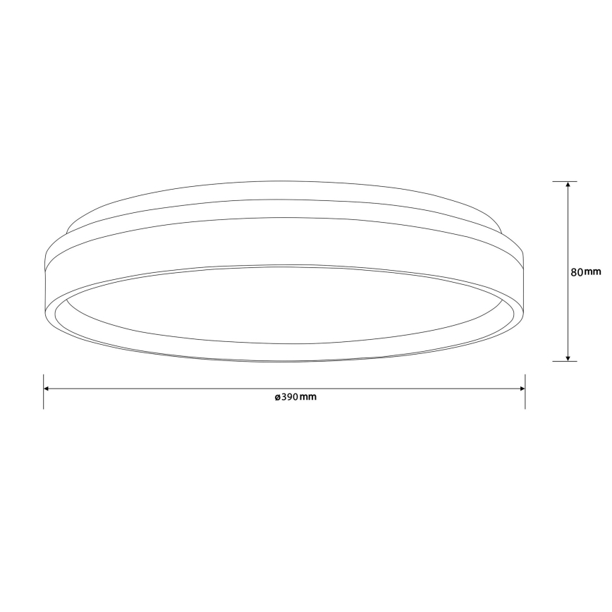 Brilliant - Plafón LED KALMAR LED/26W/230V 3000K diá. 39 cm blanco