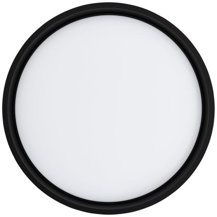 Brilliant - Plafón LED KALMAR LED/26W/230V 3000K diá. 39 cm negro