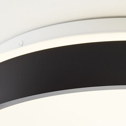 Brilliant - Plafón LED KALMAR LED/26W/230V 3000K diá. 39 cm negro