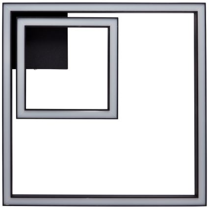 Brilliant - Plafón LED QUON LED/24W/230V 3000K 40x40 cm negro