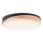 Brilliant - Plafón LED regulable BAARLO LED/24W/230V diá. 35 cm negro/madera de caucho