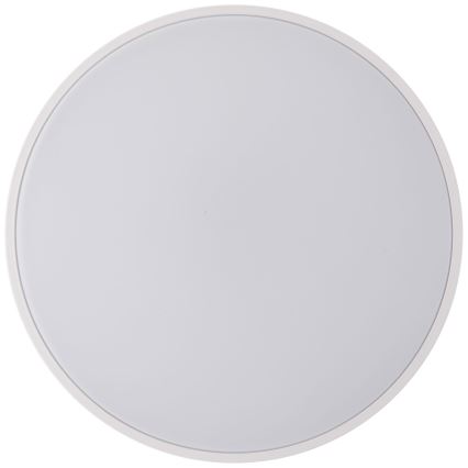 Brilliant - Plafón LED regulable BAARLO LED/36W/230V 3000-6500K diá. 50 cm blanco/madera de caucho + control remoto
