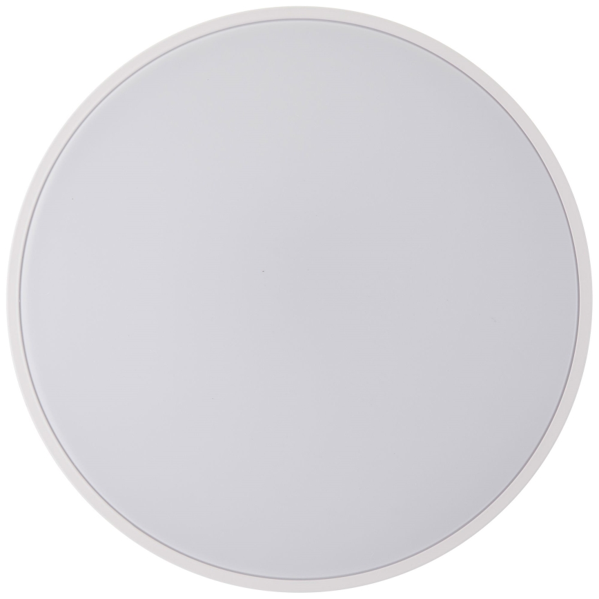 Brilliant - Plafón LED regulable BAARLO LED/36W/230V 3000-6500K diá. 50 cm blanco/madera de caucho + control remoto