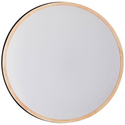 Brilliant - Plafón LED regulable BAARLO LED/36W/230V 3000-6500K diá. 50 cm negro/madera de caucho + control remoto