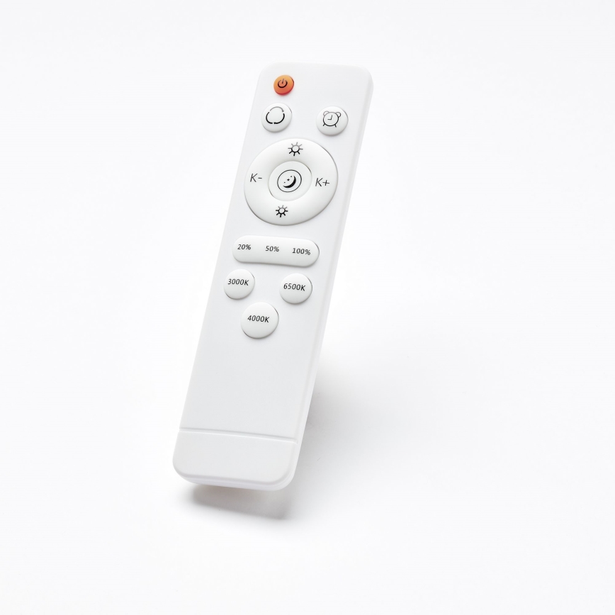 Brilliant - Plafón LED regulable BAARLO LED/36W/230V 3000-6500K diá. 50 cm negro/madera de caucho + control remoto