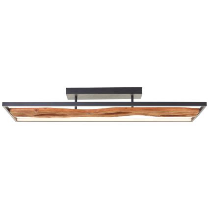 Brilliant - Plafón LED regulable CHAUMONT LED/48W/230V madera de caucho