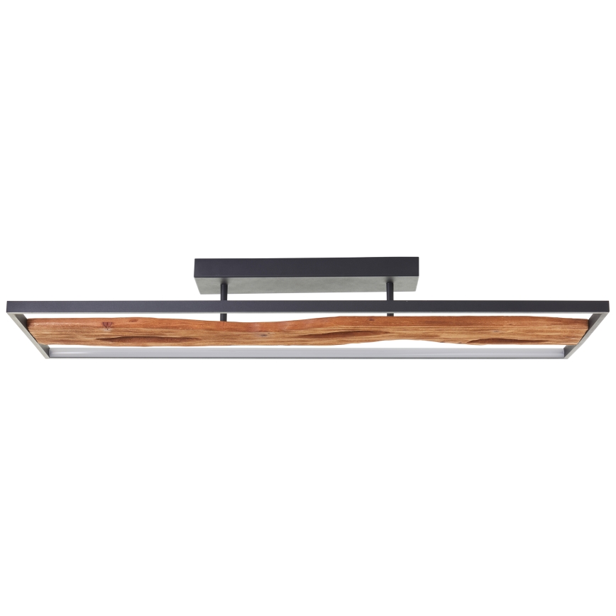 Brilliant - Plafón LED regulable CHAUMONT LED/48W/230V madera de caucho