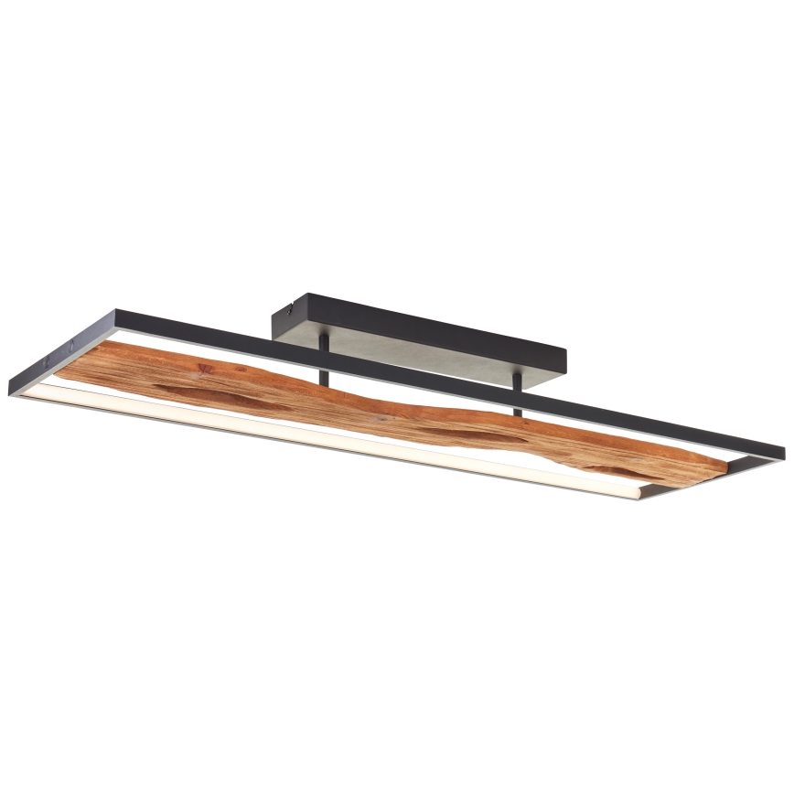 Brilliant - Plafón LED regulable CHAUMONT LED/48W/230V madera de caucho