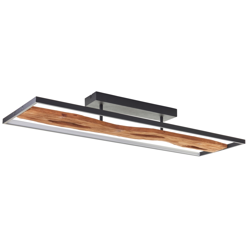 Brilliant - Plafón LED regulable CHAUMONT LED/48W/230V madera de caucho
