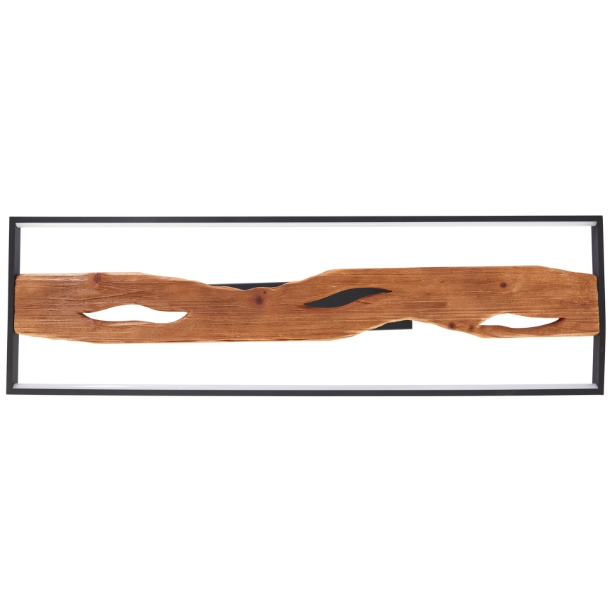 Brilliant - Plafón LED regulable CHAUMONT LED/48W/230V madera de caucho