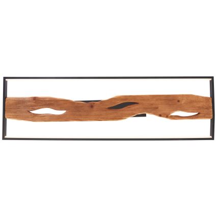 Brilliant - Plafón LED regulable CHAUMONT LED/48W/230V madera de caucho