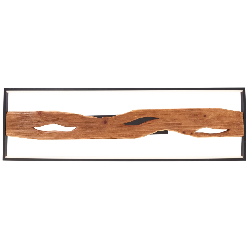 Brilliant - Plafón LED regulable CHAUMONT LED/48W/230V madera de caucho