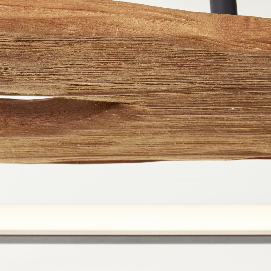 Brilliant - Plafón LED regulable CHAUMONT LED/48W/230V madera de caucho