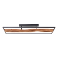 Brilliant - Plafón LED regulable CHAUMONT LED/48W/230V madera de caucho