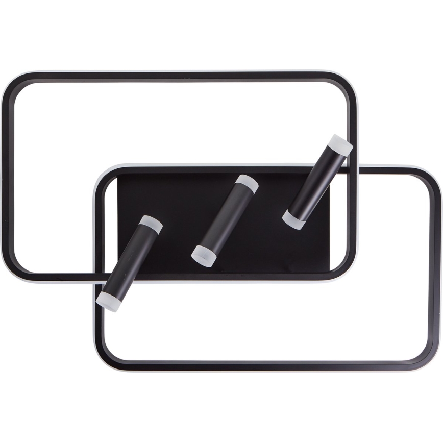 Brilliant - Plafón LED regulable DALIDA LED/54W/230V 3000-6500K 45,2x66 cm negro + control remoto