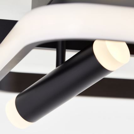 Brilliant - Plafón LED regulable DALIDA LED/54W/230V 3000-6500K 45,2x66 cm negro + control remoto