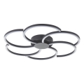 Brilliant - Plafón LED regulable FICO LED/32W/230V 3000-6500K diá. 65 cm negro + control remoto