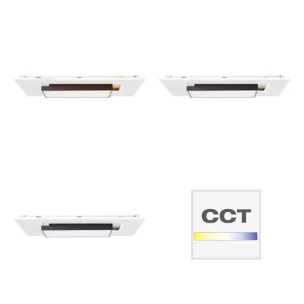 Brilliant - Plafón LED regulable HUTSON LED/60W/230V 3000-7100K 50x80 cm blanco + control remoto