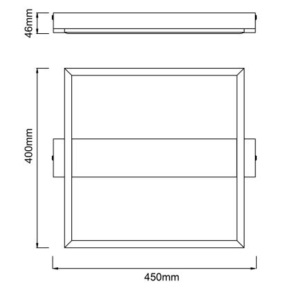 Brilliant - Plafón LED regulable LONEOS LED/24W/230V 3000K 45x40 cm